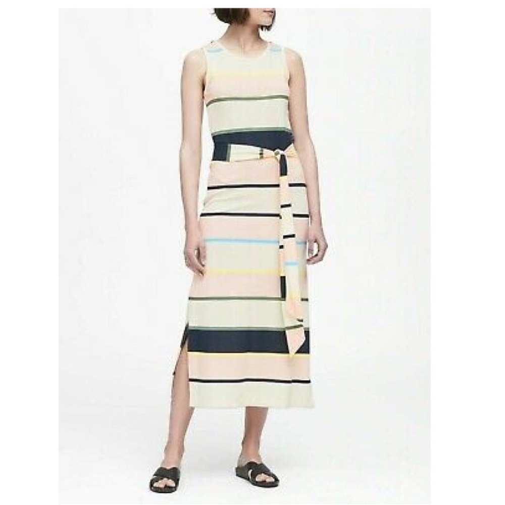 Banana Republic NWT women’s striped pointe dress M